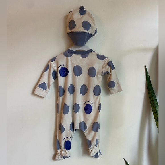 BURBERRY LONDON Boys' Polka Dot Onesie 3M - Picture 4 of 5